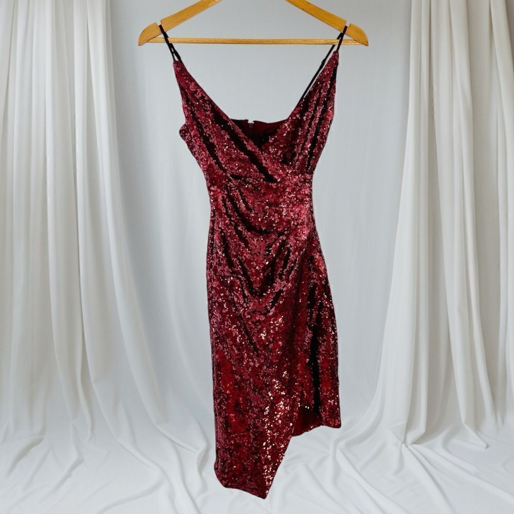 B. Smart Ruby Red Sequins Dress Size 3